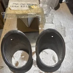 1964-1965 Corvette Exhaust Extension Bezels Stainless Steel 3850505 3850506 Nos. Fixed Price $549.00.