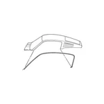 Scott Drake C7ZZ-6351222-3A 67-68 Ford Mustang Roof Side Rail Gasket. Fixed Price $114.42.