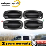 4PCS New Outside Door Handles Set Black For Silverado Tahoe Sierra 2000-2006. Fixed Price $32.29.