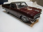 1965 Chevy El Camino Acme Maroon With Rare Black Vinyl Top 1:18 Die Cast. Fixed Price $129.00.