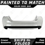New Painted *qak Blizzard White* Rear Bumper Cover For 2016-2018 Nissan Altima. Fixed Price $390.99.