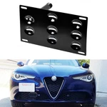 Front Bumper Tow Hook License Plate Mount Bracket For 2017-UP Alfa Romeo Giulia. Fixed Price $29.44.