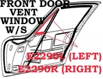 1963-1967 Corvette Weatherstrip Front Door Vent Window Coupe Usa Left. Fixed Price $90.95.