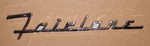 1955 Ford Fairlane Script On Trunk Lid. Fixed Price $38.45.