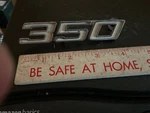 Chevy Chevrolet 350 Classic Name Badge Emblem Vintage PT3963234. Fixed Price $8.25.