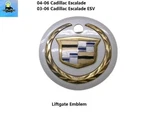 15105256 02 To 06 Cadillac Escalade Liftgate Hatch Badge Decal Emblem Gold. Fixed Price $39.00.