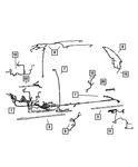 Genuine Mopar Sliding Door Right Wiring 4869528AH. Fixed Price $211.43.