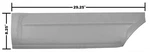 1964-65 Chevrolet Chevelle Quarter Lower Patch Panel Rh New. Fixed Price $71.03.