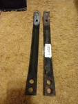 58-60 C1 Corvette Bumperette Lower Rear Brackets Pair GM#3739307 59. Fixed Price $145.00.