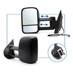 Pair Towing Mirrors For 2007-13 Silverado Gmc Sierra Power Heated Manual Flip-up. Fixed Price $105.53.
