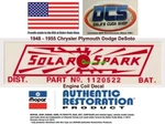 1948 55 Chrysler Dodge Desoto Plymouth Correct Engine Coil Decal 1120592 Mopar. Fixed Price $7.99.