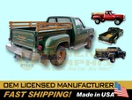 1976 1977 1978 1979 Dodge Warlock Truck Decals & Stripes Kit. Fixed Price $269.00.