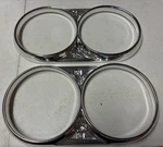 1964 Pontiac Gto Lemans Original Gm Headlight Bezels Restored - Not Repro. Fixed Price $249.95.