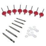 Large Head Rivet Kit W/ Drill Bits, Red, 3/16 Inch, 500-PIECE. Fixed Price $79.99.