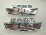 1963 1964 1965 Ford Truck Hood Chrome F250 Emblem Pair *. Fixed Price $199.95.