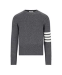 Thom Browne Classic Cashmere 4-BAR Pullover Knit MKA001A 00011 038 152201009. Fixed Price $1796.78.