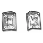 New Goodmark Tail Lamp Bezel Pair Fits Chevrolet Chevelle GMK4082840681P. Fixed Price $158.89.