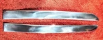 Pr (l+r) *nos* Late 1947 - 1948 Ford Stainless Lower Front Fender Mouldings. Fixed Price $59.95.