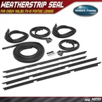 9X Roof Rail Window Door Trunk Weatherstrip Seal For Chevy Malibu 78-81 Pontiac. Fixed Price $211.40.