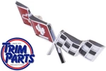 Metal Us Made 1977 Corvette Fuel Gas Petrol Door Emblem Cross Flags Badge C3 New. Fixed Price $75.48.