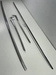 1959 60 Impala 2 Dr. Ht. 4 Pc. Back Window Molding Set O9. Fixed Price $650.00.