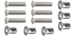6 Mirror Screws & Jack Nuts! For Gm Impala Bel Air Cutlass Corvette Nova. Fixed Price $28.00.