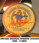 Golden Horseshoe Mustang Association - Vintage Original Window Decal Sticker. Fixed Price $9.43.