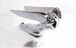 Chrome Flying Goddess Hood Ornament W/ Horizontal Wings. Fixed Price $110.00.
