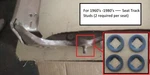 4 Nos Seat Frame Clips! For Camaro Nova Chevelle Impala Biscayne Gs Firebird Etc. Fixed Price $29.50.