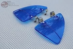 Custom Vintage Style Car Vent Wing Window Blue Air Breeze Deflectors. Fixed Price $20.61.