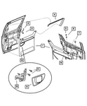 Genuine Mopar Sliding Door Bumper Right 4717756AB. Fixed Price $29.06.