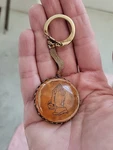 Vintage Praying Hand Keychain Church Religious Christian Ring Mesh Lucite. Fixed Price $15.00.