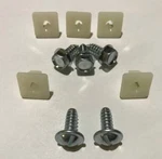 1967-68 Camaro Front License Plate And Bracket Mounting Set. Fixed Price $12.95.