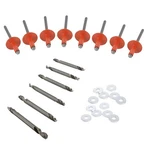 Large Head Rivet Kit W/ Drill Bits, Orange, 3/16 Inch, 500-PIECE. Fixed Price $79.99.