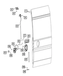 Genuine Mopar Door Stabilizer 68385054AA. Fixed Price $42.03.