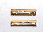 1949 Ford Door Garnish Molding Emblem New Gold Background. Fixed Price $64.99.