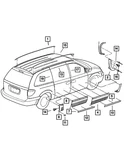 Genuine Mopar Sliding Door Outside Applique Right 5161034AA. Fixed Price $184.87.