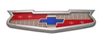 New Trim Parts Trunk Lid Emblem W/bezel For 1960 Chevy 6-CYL Pass Car Bel Air. Fixed Price $76.99.