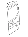 Oem Ford Door Shell DT1Z-6140010-T/DT1Z-6140010-AM, Assembly Rear,. Fixed Price $180.00.