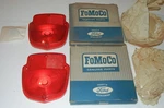 2 Ford Fomoco C1TZ-13450-C Rear Tailight Lens 1957-66 Truck Shield Style. Fixed Price $49.95.
