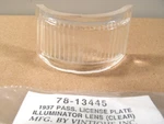 Ford 1937 Passenger Car Glass License Plate Light Lens. Fixed Price $11.00.