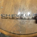 Vtg Chevrolet Chevelle Chrome Emblem 3849498 Mounting Tabs Great.. Fixed Price $68.00.