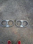 1960 Chrysler New Yorker, Saratoga Headlight Bezels. Fixed Price $50.00.