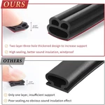 40 Feet Weather Stripping Door Seal Large Gap, Self-adhesive Universal Car We.... Fixed Price $18.60.