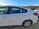 2017 Kia Forte Left Rear Door Shell 4DR Sedan White Used Local Pickup Only. Fixed Price $284.95.