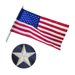 Pole Sleeve 2.5X4 Ft American Flag Outdoor Banner Style,heavy Duty Longest Lasti. Fixed Price $24.16.