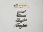 1986 Cadillac Fleetwood Rwd Oem Brougham Quarter Mounted Pair Emblem. Fixed Price $89.00.