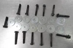Jeep Cj Scrambler Body Mount Hardware Kit / Flange Bolts & Washers 1981-1986. Fixed Price $74.50.