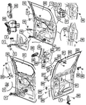 Genuine Mopar Sliding Door Bumper Left 4894593AA. Fixed Price $36.54.