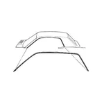 Scott Drake C5ZZ-6551222-3C 1965-1966 Coupe Roof Rail Weatherstripping. Fixed Price $36.54.
